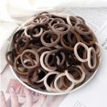 thumbnail image 2 of 20/50 unidades de bandas elásticas para el pelo básicas para mujeres y niñas de 4 cm, diademas sencillas de colores sólidos, lazos para el pelo, accesorios para el cabello, soporte para cola de caball, 2 of 5