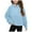 style-02 Light Blue, variant on Yammkia Sweatshirts for Teen Girls Cute Fleece Half Zip Up Sweatshirts Loose Pullover Tops Kids Girl Clothes 5T 6T 7-8 8-10 10-12 12-14 (Green,5-6 Years)