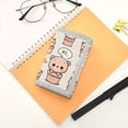 thumbnail image 7 of JIALIOU Nylon Trifold Card Wallet with ID Window Zipper Pocket for Men Women Teen Cute Teddy Bear in Pots, 7 of 7