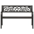 thumbnail image 3 of vidaXL Garden Bench 125 cm Steel Black, 3 of 5
