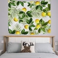 thumbnail image 3 of GZHJMY Tapestry Tropical Palm Leaves Yellow Lemons Tapestry Wall Hanging Decorative Wall&nbsp;Blanket&nbsp;Bedding Tapestry for Bedroom Living Room Dorm 60"x40" Gift Decor, 3 of 7