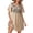 Khaki, variant on CIENVNSTG Women's Fashion Dress A-Line Spring Vogue New Dress Lightweight Versatile Party Dress