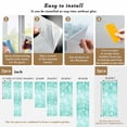 thumbnail image 6 of Teal Ombre Coastal Window Privacy Film, Nautical Beach Starfish Coral Summer Static Cling UV Sun Blocking Heat Control Window Tint Day and Night, Non-Adhesive One Way Privacy Cover 23.6''x59'', 6 of 7