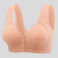 thumbnail image 2 of Women's Solid Color Bra With No Wire Front Buckle, 2 of 6