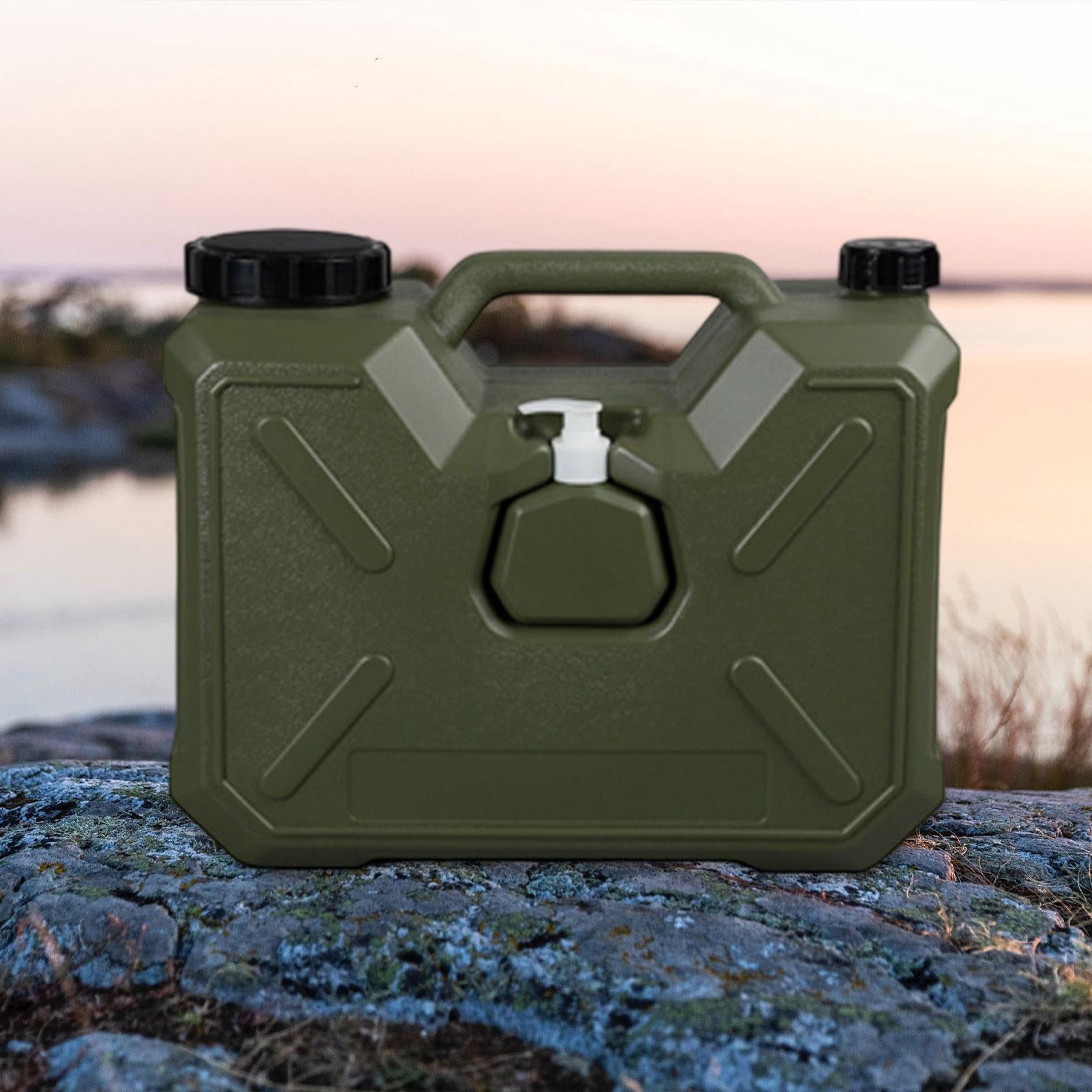 simhoa Water Container with Faucet Outdoor Camping Jug Multifunctional Portable Water Carrier Tank for RV Backpacking Picnic Camping 18L