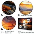 thumbnail image 3 of Designart "River'S Neo Expressionistic Harmony II" Neo-Expressionism Wall Art Prints, 3 of 7