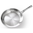 thumbnail image 2 of Professional Series Stainless Steel Frying Pan by Ozeri, 100% PTFE-Free Restaurant Edition, Made in Portugal, 2 of 7