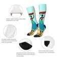 thumbnail image 6 of Lsque African Women Printed Crew Socks Men's Women's LightWeight Thin Casual Calf Socks ,Knee High Socks,Cotton Socks, 6 of 9
