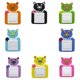 thumbnail image 1 of Pegatinas de pared Zulema Adorno Hogar Fieltro Interruptor Luz Cerdo 8Pcs, 1 of 8