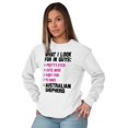 thumbnail image 2 of Animal Long Sleeve T-Shirts Tee For Women What I Look For In Guys Australian Shepherd D, 2 of 2