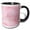 Black/White, variant on 3drose, Cute Pink Background with Text I Am Strong, 11oz Two-tone Red Mug