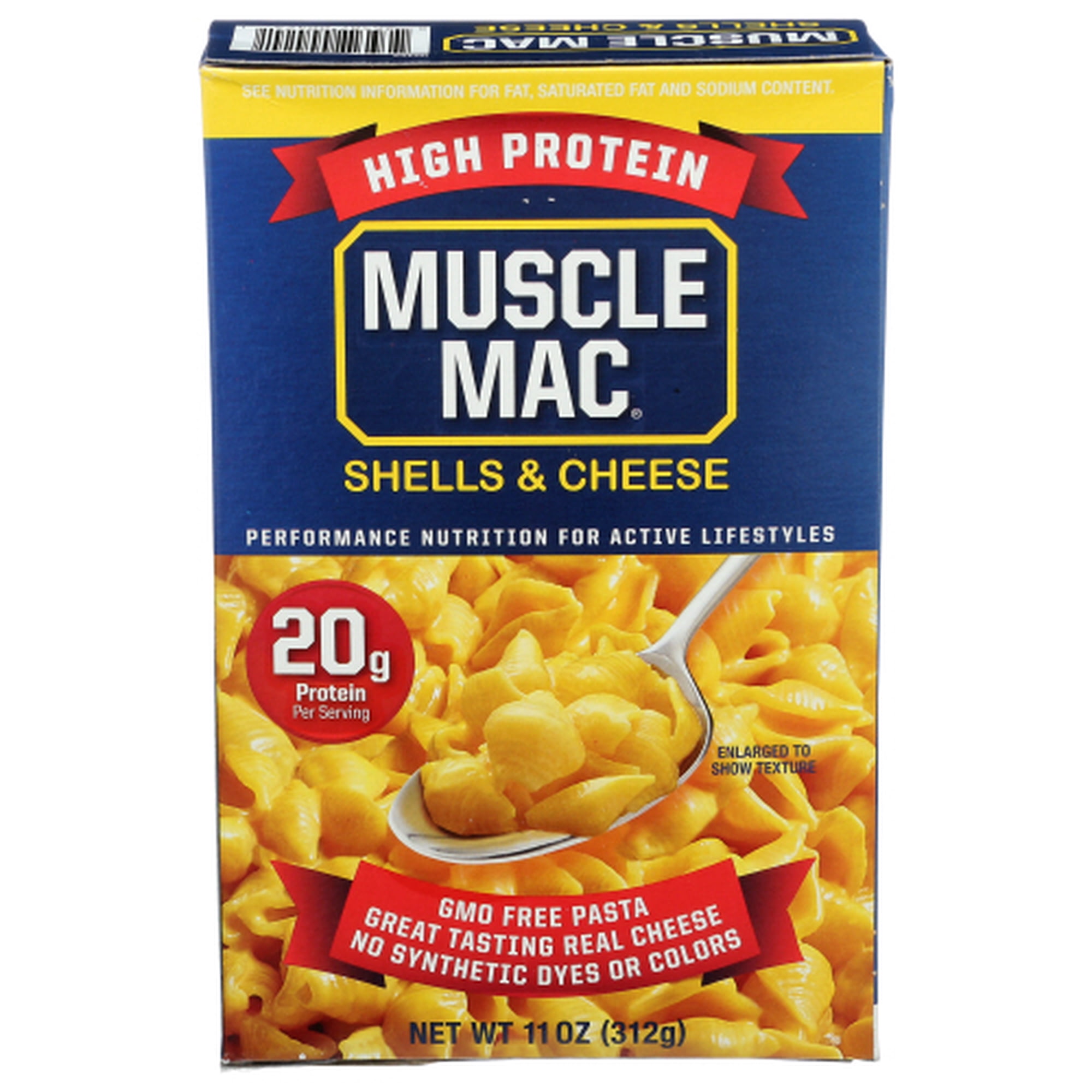 (Pack of 12) Muscle Mac Shells N Cheese High Protein 11 oz