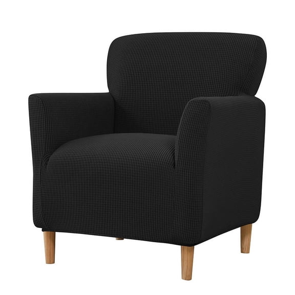 Namzi Armchair Slipcovers, 1 Piece Stretch Slipcover for Chairs with Arms Chair Slipcover, Armchair Cover Durable Furniture Protector for Home Decoration,Black