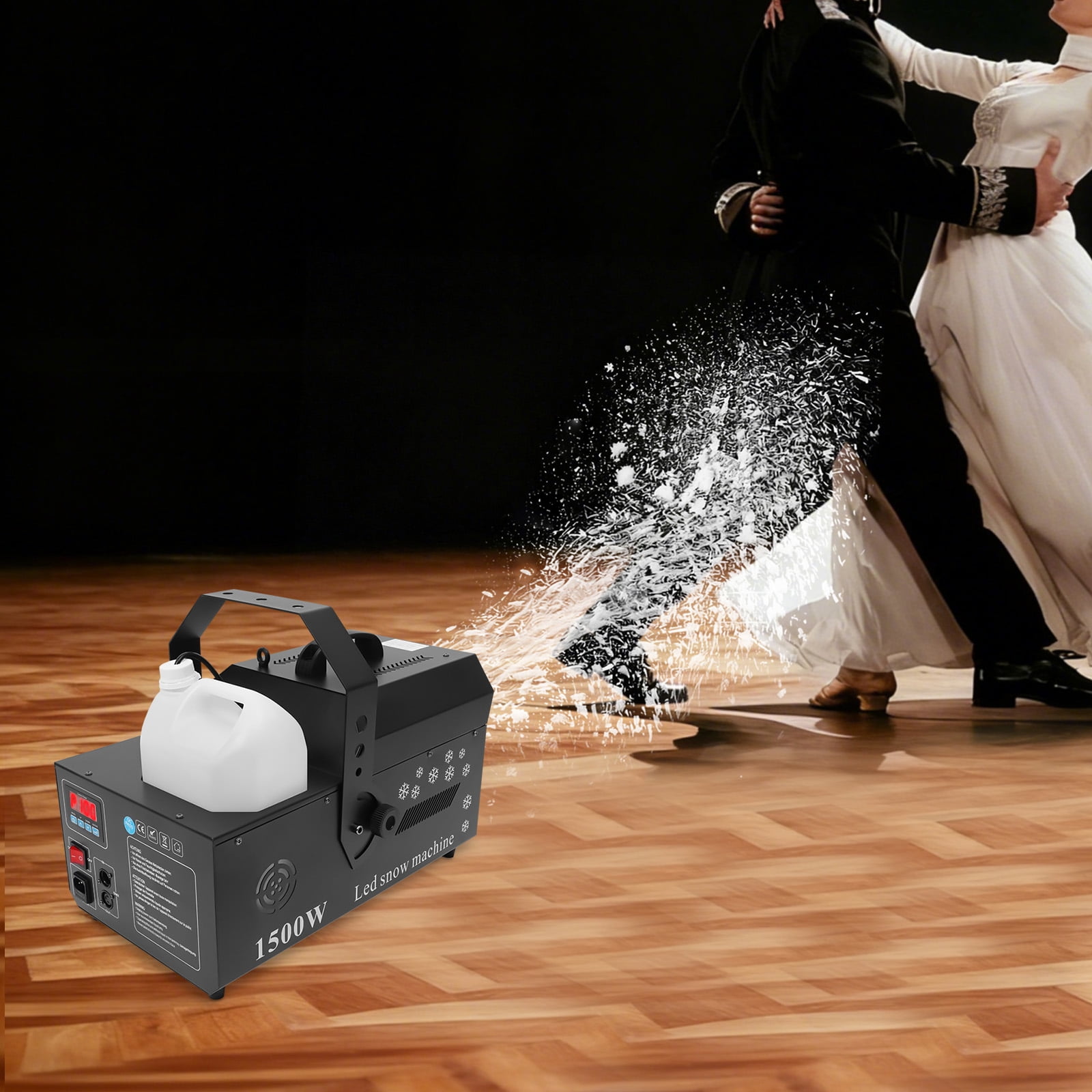 3-in-1 LED Snowflake Machine, Remote Control DMX Snow Machine, LED Snow Maker Machine