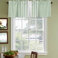 thumbnail image 3 of Sage Green White Stripe Curtain Valances for Windows, Kitchen Valance Window Treatments Panel 2 Pack, Modern Rustic Vertical Striped Rod Pocket Short Curtains for Bathroom Bedroom 54 x 18 Inch, 3 of 8