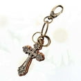 thumbnail image 3 of NUOLUX 1 Pc Cross Pendant Keychain Assorted Color Alloy Decorative Keychains For Men Women, 3 of 8
