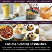 Ninja Detect Kitchen System 72-Oz Blender, 3 Speeds, Blend, Crush, Chop, Smoothies, BlendSense Technology, 1700PW, TB400 Silver