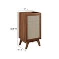 thumbnail image 4 of Modway Soma 18" Adjustable Shelf Wood Bathroom Vanity Cabinet in Walnut, 4 of 9