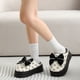 thumbnail image 5 of QYCKABY Zapatillas de algodón de felpa cálidas de invierno para mujer, suela gruesa, calzado de interior para el hogar, diseño de moda, suaves y elegantes, pantuflas de piel para exteriores, 5 of 5