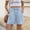 Light Blue, variant on Thick Thigh Shorts Only Moment Hiking Shorts for Women Cotton and Linen with Pockets High Waisted Stretch Knee Length Shorts for Women Summer Walking Light Blue,L