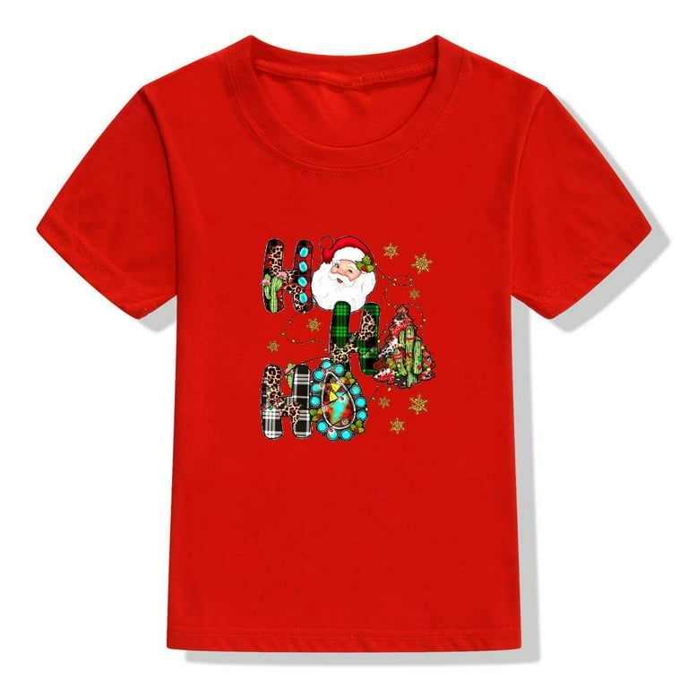 Boys red cheap christmas shirt