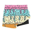 thumbnail image 5 of Crunowin Boys Summer Shorts Ice Cream Print Elastic Waist Lightweight Beach Shorts Beige Size 5T, 5 of 6