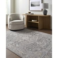 thumbnail image 6 of Hauteloom Cinzia Living Room, Bedroom Machine Washable Area Rug - Traditional - Silver Gray, Ivory, Charcoal - 5'3" x 7', 6 of 7