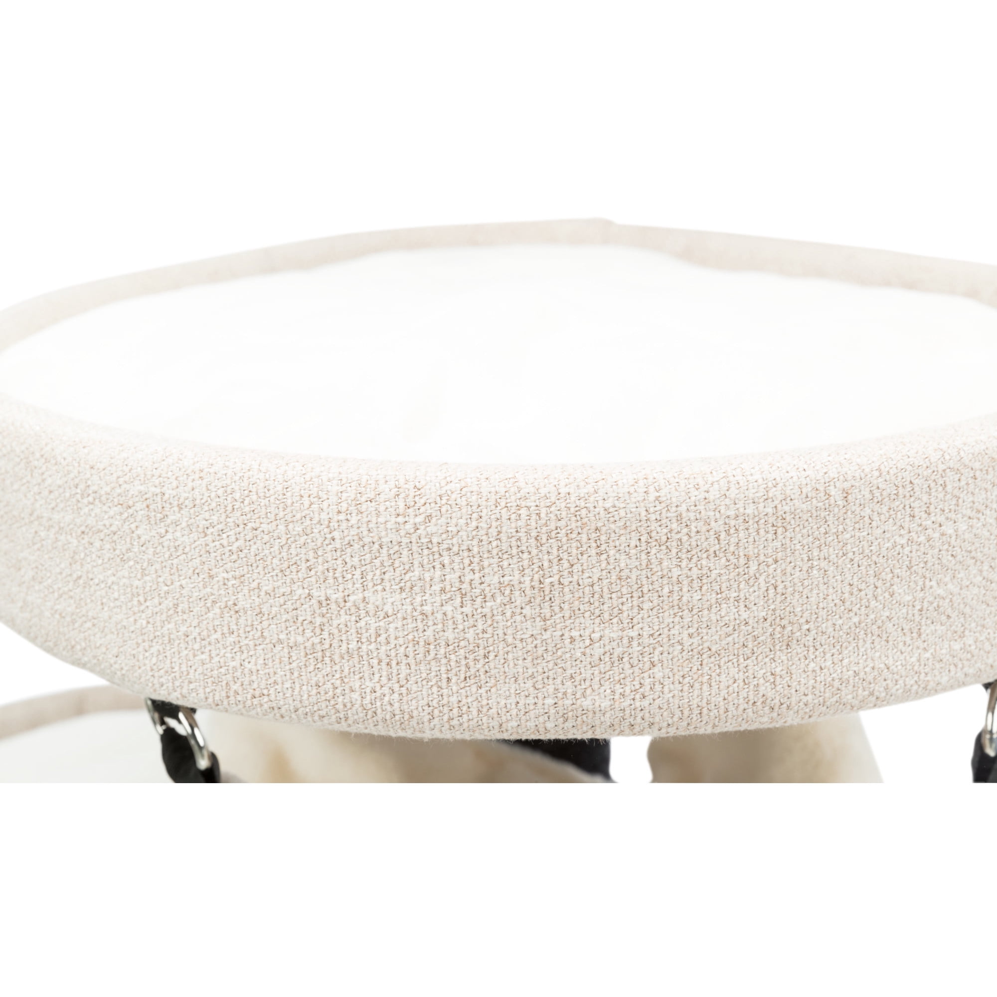 TRIXIE Vidor Plush & Sisal 2-Level 28.3" Cat Tree Scratching Posts Hammock Cushions Cream
