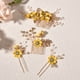 thumbnail image 3 of Tocado de novia Mori hada luz azul rosa blanco flor peine horquilla accesorios de vestido de novia coreano, 3 of 6