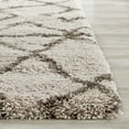 thumbnail image 3 of SAFAVIEH Belize Leann Abstract Plush Shag Runner Rug, Taupe/Grey, 2'3" x 5', 3 of 6