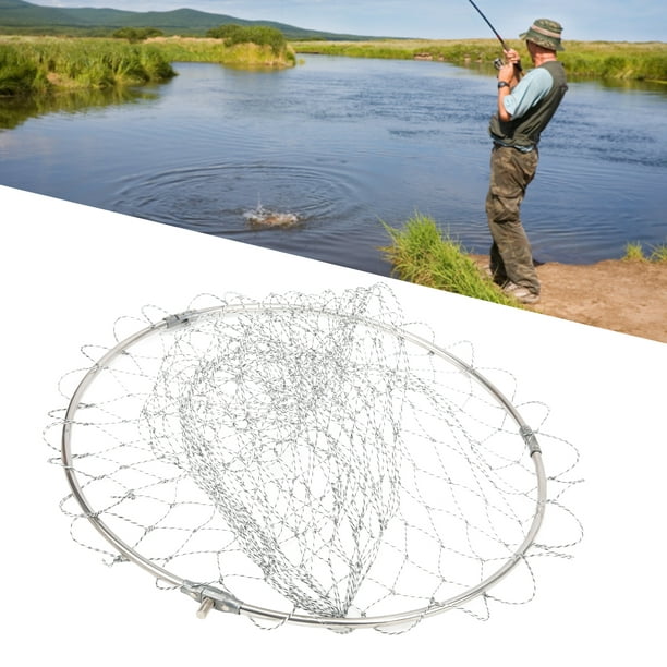 Ccdes Landing Net Head,Landing Net Heads 39cm Big Nylon Braiding Mesh Brail  Net For Catching Fish And Birds,Nylon Brail Net
