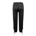 thumbnail image 6 of Chbgutlmr Womens Pants Elastic Waisted Comfy Baggy Side Drawstring Casual Cropped Trousers Summer Fashion, 6 of 7