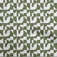thumbnail image 1 of oneOone Cotton Jersey Green Fabric Geometrical Craft Projects Decor Fabric Printed By The Yard 58 Inch Wide, 1 of 5