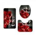 thumbnail image 1 of 50 % de Rabais! Nouveau Ensemble de Rideau de Douche à Impression Numérique 3D de la Saint-Valentin, 4 Pcs, pour Décoration de Maison, Hôtel, Fête, 1 of 6