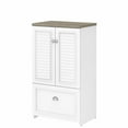 thumbnail image 1 of Pemberly Row Storage Cabinet with File Drawer in White & Gray - Engineered Wood, 1 of 7