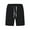 Black, variant on ZZwxWA Men's Shorts Summer Vacation Casual Breathable Plus Size Trousers Elastic Oversize Drawstring Shorts Summer Male Loose Fit Pants Holiday Beach Quick-Dry Short Pants Workwear Printed Clothing