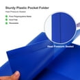 thumbnail image 3 of Vivin 12-Pack Sturdy Plastic Folder with 2 Pockets, Blue, 3 of 4