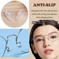 thumbnail image 4 of 10 Pairs Teardrop Screw-in Nose Pads, Air Bag Cushion Glasses Pads, Silicone Anti-Slip Nose Pads for Eyeglass,Clear, 4 of 7