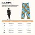 thumbnail image 4 of Lsque Sunflowers Print Women's Pajama Pants, Lounge Pant - Comfortable Home Wear,Elastic Waistband, Stylish Design-Large, 4 of 9