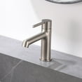 thumbnail image 3 of Bathroom Deck Mount Single Handle Sink Faucet White Brushed, 3 of 5
