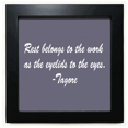 thumbnail image 1 of Qoutes Famous People Healing Rest Work Eyelid Eyes Black Square Frame Picture Wall Tabletop, 1 of 3