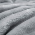 thumbnail image 2 of Clara Clark  Ultra Plush Thick Reversible Microfiber Heavy Blanket - Raschel Imitation Mink Blanket Silver Full - 55x82 Solid Color, 2 of 5