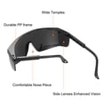 thumbnail image 3 of Gafas de Soldadura Uxcell Lente IR Sombra 8 150x120x54mm Gafas Protectores Certificadas CE, 3 of 7