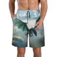 thumbnail image 1 of Fotbe Cloud Sky Green Dragon Trajes de Baño Estampados para Hombre, Shorts de Verano de Secado Rápido, Ropa de Playa, Bañadores-3X-Large, 1 of 6
