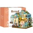 thumbnail image 1 of Kit de casa en miniatura Vaki Vaki con luz LED Book Nook Floral, 1 of 7