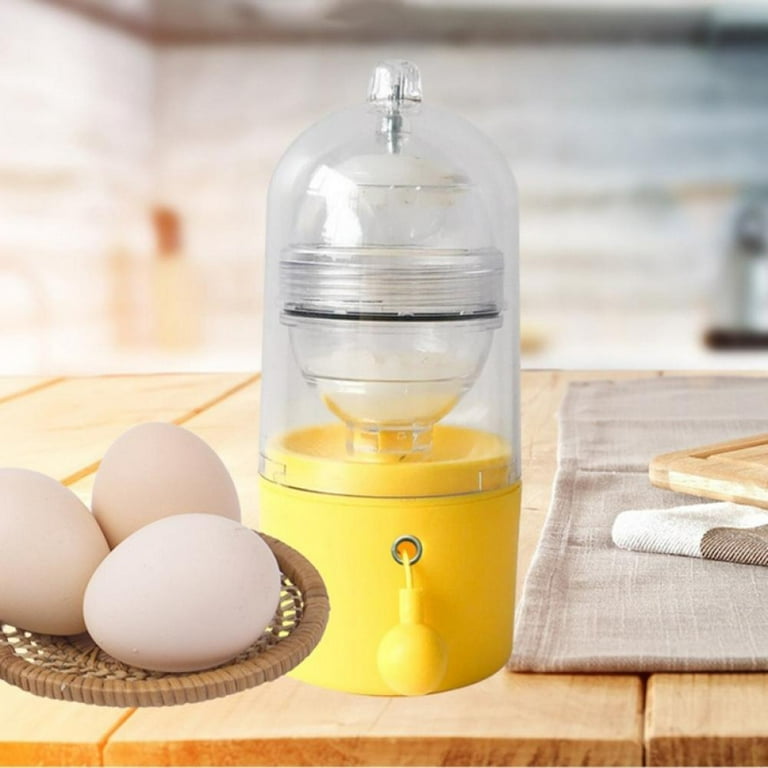 Egg Scrambler Silicone Shaker Whisk Hand Powered Golden Egg Maker with  Pulling Rope Eggs Cooking Tool Mixer Kitchen Gadgets 