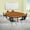 Oak, variant on Emma + Oliver 86" Oval Wave Activity Table Set with 14" Student Stack Chairs, Grey/Black
