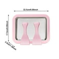 thumbnail image 4 of At Home Rolled Ice Cream Maker Kit, Instant Freeze Plate with 2 Scrapers, DIY Ice Cream Tray Stainless Steel Stirred Ice Cream Pan/Yogurt Maker, Home Ice Cream Maker Pink 8.86" x 6.89", 4 of 6