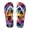 Palm Tree Rainbow, variant on Palm Tree Print Arch Support Flip Flops for Women Casual Non-Slip Beach Thong Sandals Rainbow Anti Slip Fashion Lightweight Flats Slippers for Vacation Bathroom