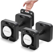 Adjustable Dumbbell Set, 10-50/80lb, 5lb Increments, Quick-Lock Square Weight Dumbbells for Home Gym Fitness (50/80lb×2)